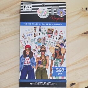 The Happy Planner Rongrong Going Places Sticker Pack - Vibrant Multicolor